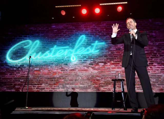 Clusterfest comedy festival projection design by projection designer Daniel Brodie